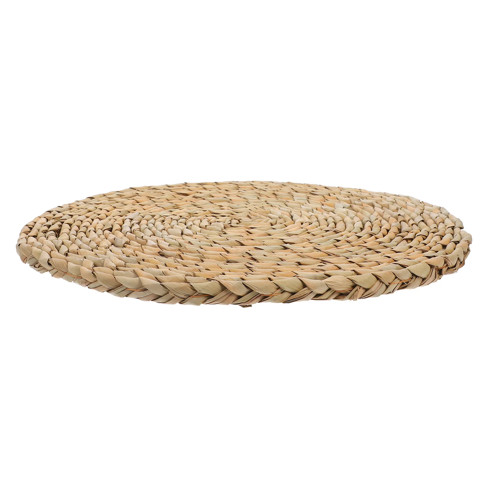 

Round Woven Straw Cushion Comfortable Floor Seat Mat Bedroom Yoga Seating Pad Simple Style Natural Decor Floor Cushion