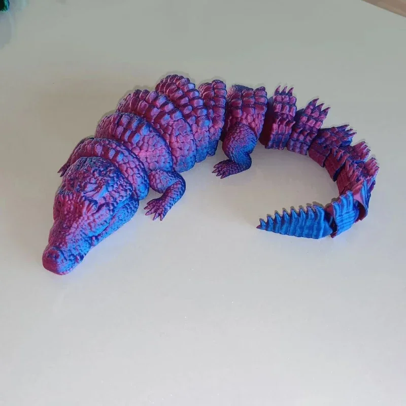 Desktop Ornaments 3D Printed Bionic Doll Crocodile Gift Kids Perfect Birthdays Home Offices Decoration Accessories