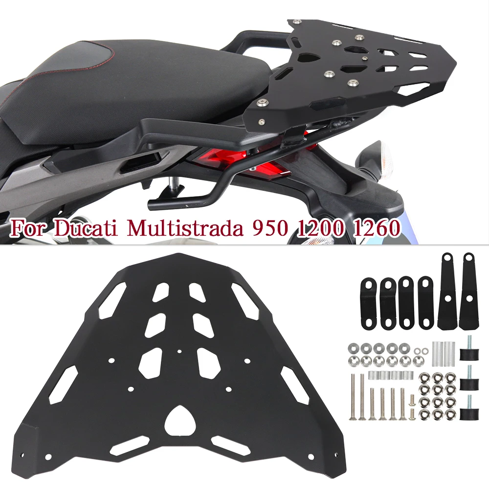 

For DUCATI Multistrada 950/S 1200/S/DVT 1260/S 2015- 2023 Luggage Rack Support Rear Carrier Motorcycle Accessories