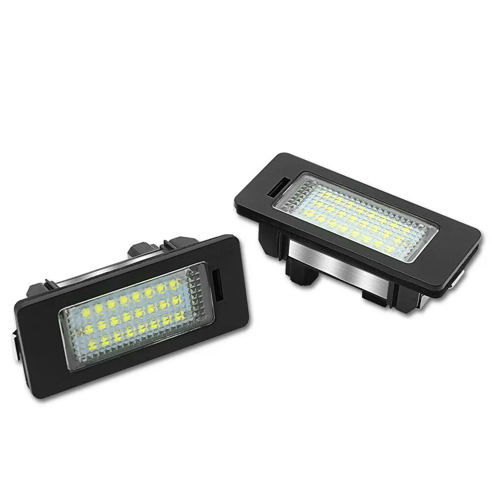 2Pcs Car License Plate Lights White LED Canbus for 3/4/5 Series E81 E82 E90 E91 E92 E93 E39 E60 E61 X1/E84X5/E70X6/E71