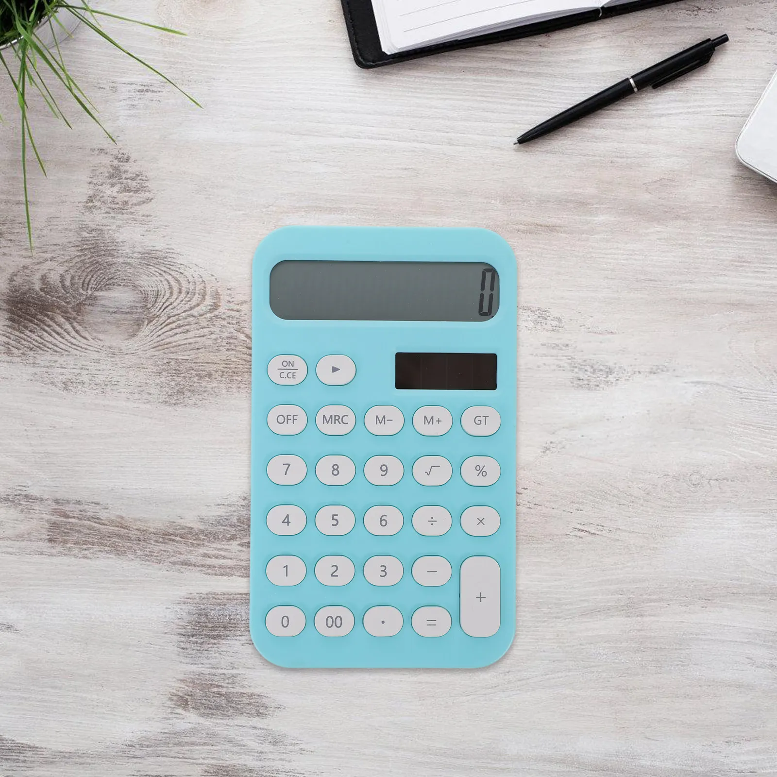 Small Lightweight Desktop Calculator Decorative Sturdy Calculator Large Button Easy Carry for Office Students Math Physics