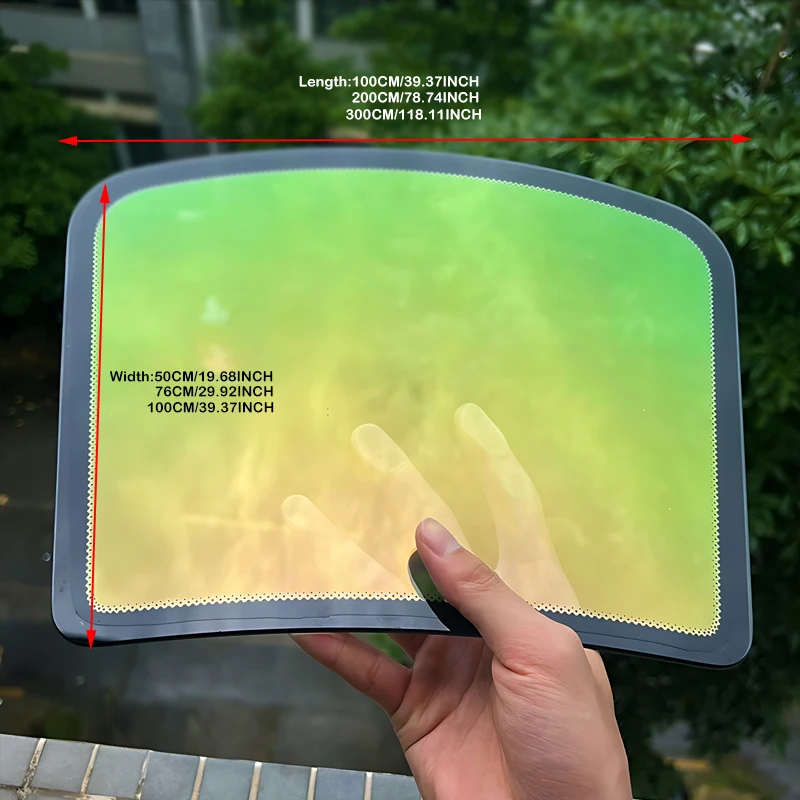 Automotive Color Change Chameleon Aurora Green Window Film 64 %VLT High Insulation Car Sticker UV Blocking Windshield Solar Film