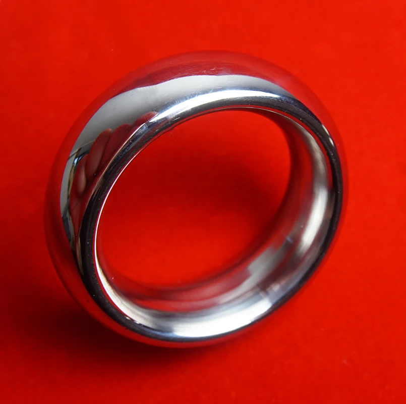 Stainless Steel Cock Penis Ring,Metal Delay Ejaculation Cockring,Sex Toys for Men,Scrotum Testicle Ball Stretcher