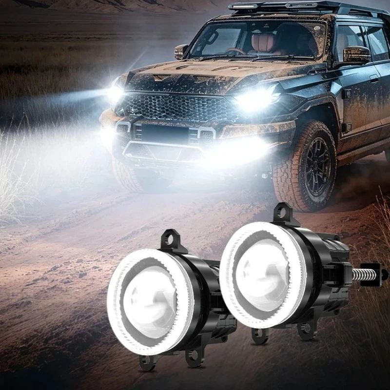 For Equation Leopard 5/8 DENZA B5/B8 2025 Golden Eye Fog Lamp Led High Brightness Low and High Beam Fog Light Car Accessories