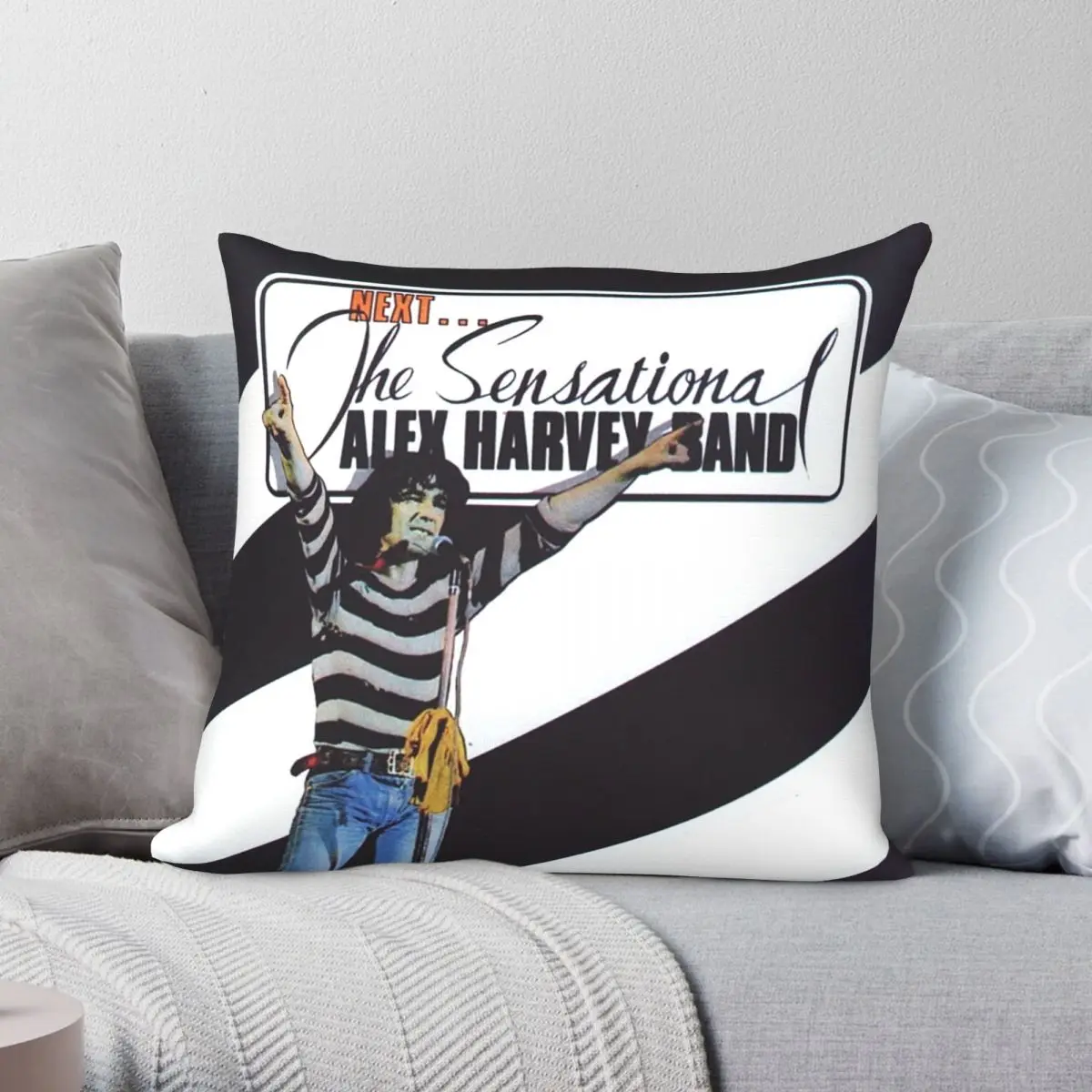 The Sensational Alex Harvey Pillowcase Polyester Linen Velvet Creative Zip Decor Pillow Case Sofa Cushion Cover 45x45