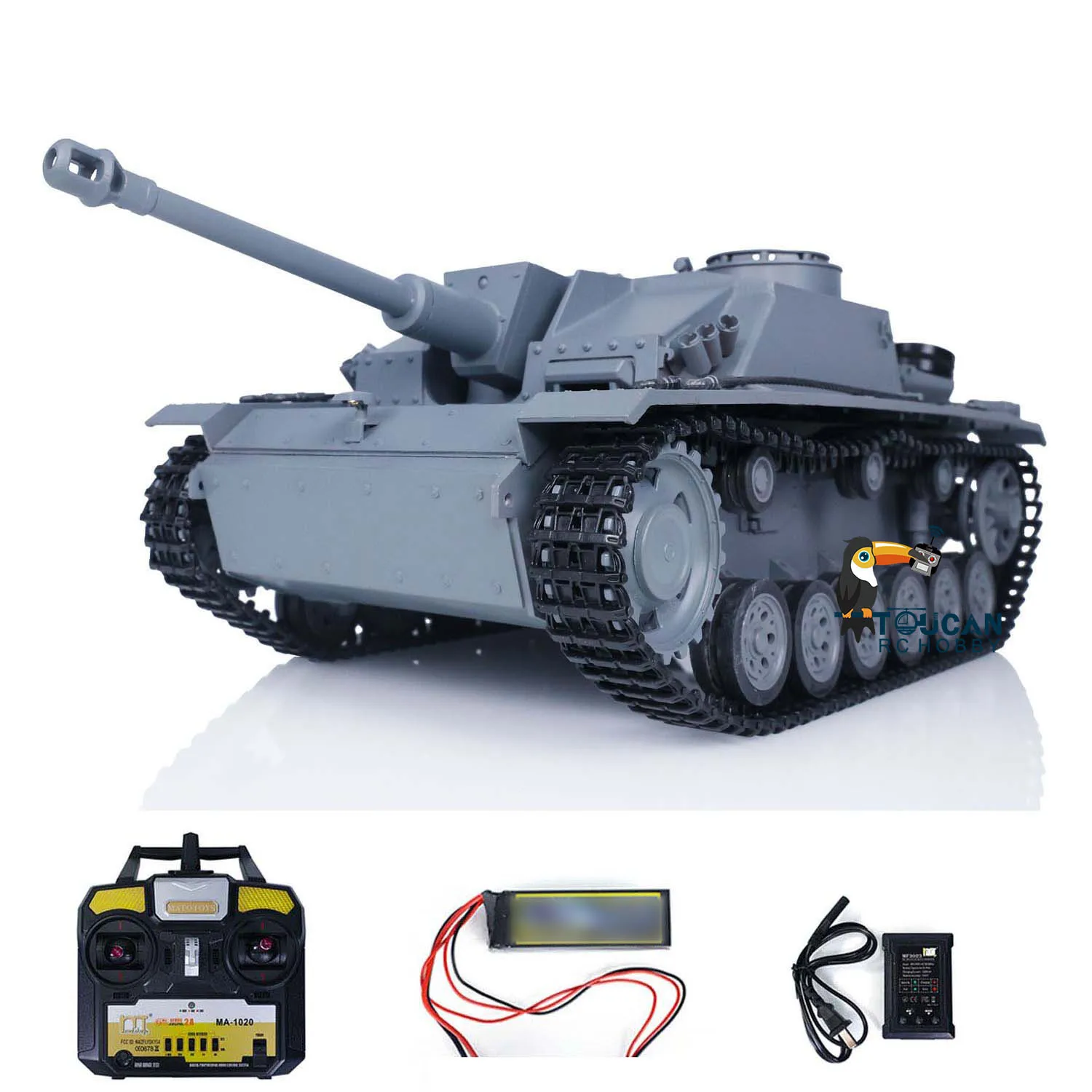 

Mato Metal масштаб 1/16 RTR RC танк серый немецкий Stug III инфракрасный порт версия 1226 4 канала 2,4 ГГц RC модель TH00669-SMT8