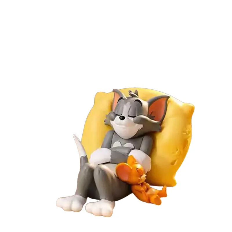 Tom Jerry Desk Shelf Ornament Car Dashboard Ornament Decoration Figurine Cute Sleeping Pose Home Decor Gift