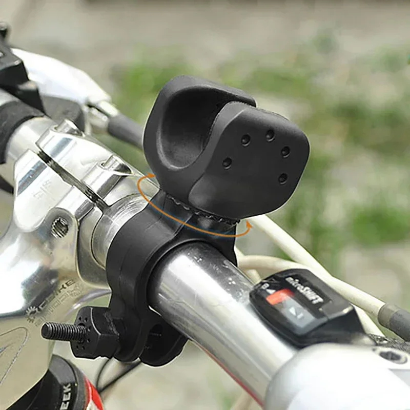 Support de lampe de poche LED pour vélo, Rotation de 360 degrés, support de lumière avant de bicyclette, Clip de torche Flash, accessoires de bicyclette