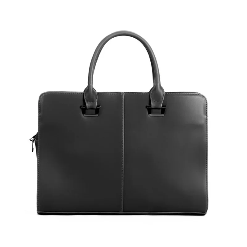 Maletines de cuero de negocios para hombre, bolsos de gran capacidad, bolso cruzado de oficina para hombre, bolsos para portátil de 14 ", moda