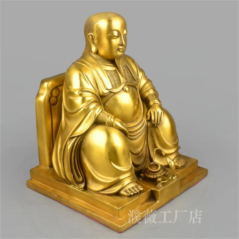 Xuanwu Zhenwu Tati Xuantian Ancestor Brass Statue Metal Crafts 24CM