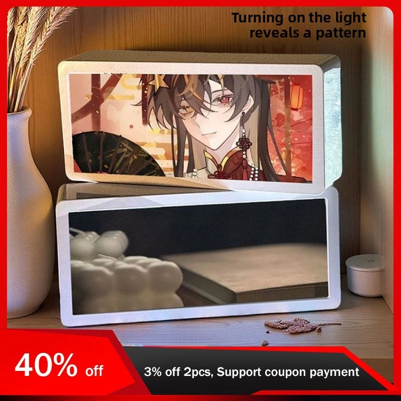

18.8cm/7.4in 3D Anime Night Light Figures Peripherals Led Lamp Cartoon USB Plug in Collectible Toy Birthday Gift Room Decoration