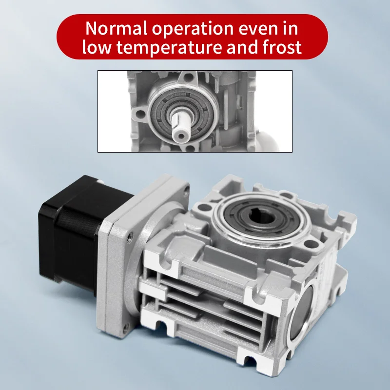 15 arc 42 mm Nema17 right angle worm gear reducer stepper motor gear reducer worm drive gearbox, CSA-UL1004 compliant