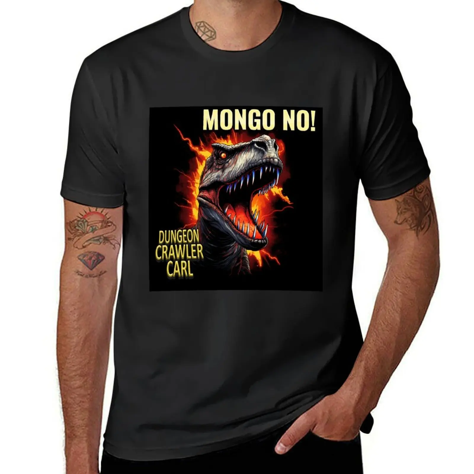 

Dungeon Crawler Carl - Mongo! No! T-Shirt korean fashion customizeds boys animal print workout shirts for men