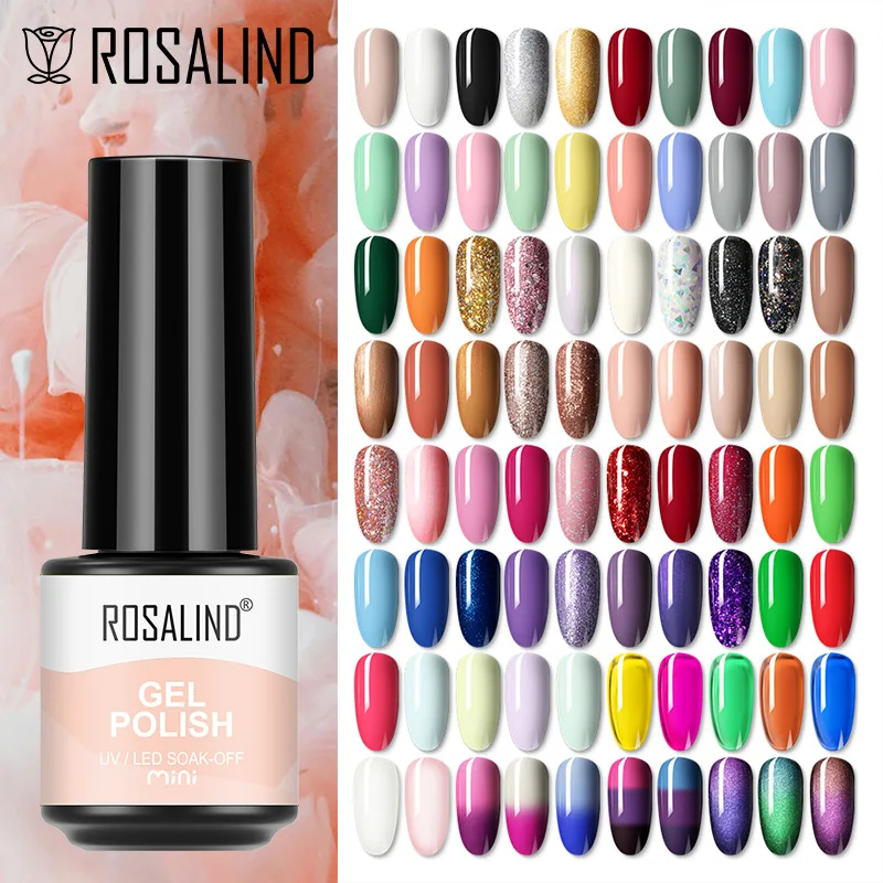 Rosalind Mini Gel Nagellack reine Farbe UV Nail Art Design semi permanente Lacke Basis Dec klack Nagel Gel langlebig