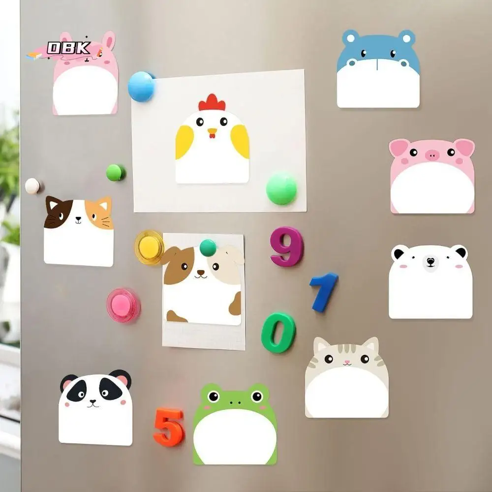 

12Pcs Cute Animal Sticky Notes Set Thickened 30 Sheets Self-Adhesive Memo Removable Self-Adhesive Sticky Notes Stationery