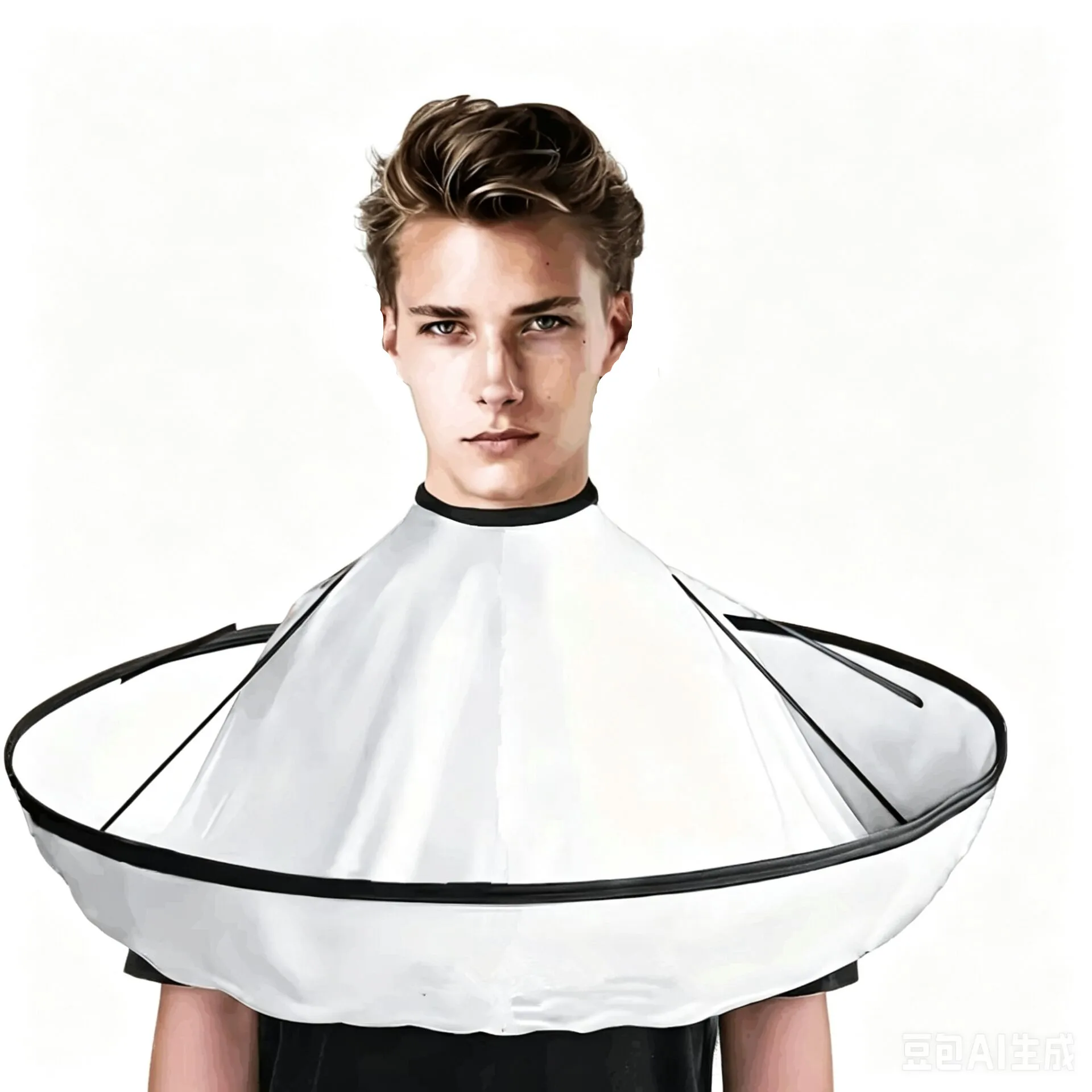 Professional salon-grade hairdressing cape—non-stick, adjustable neck duster, suitable for stylists and barbers