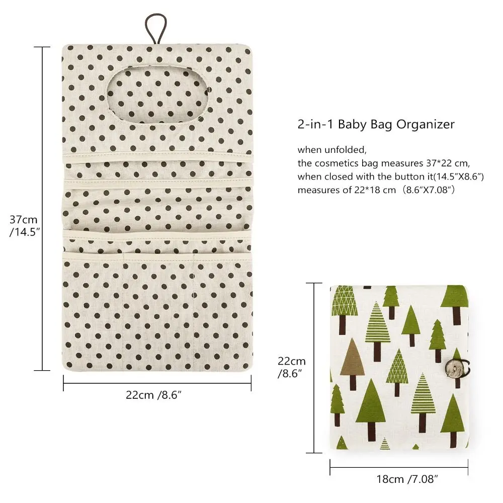 الحفاض الحقيبة حقيبة تخزين الحفاضات لينة المنظم عربة تخزين أكياس الكرتون نمط سعة كبيرة يشكلون كيس مزموم التسوق #4