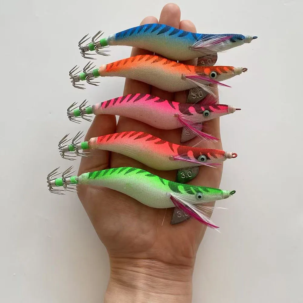 9 كجم 3 قطعة خطاف تهزهز الحبار المضيء بيونيك الروبيان السحر الجمبري المياه المالحة الطعم الثابت عيون ثلاثية الأبعاد ل الأخطبوط تهزهز الحبار #5