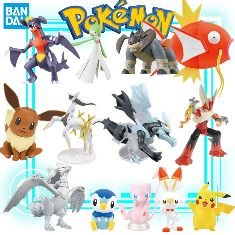 BANDAI pokemon Assembled model pikachu Arceus Eevee Lucario Blaziken Gengar Gardevoir Kyurem Mew Mewtwo Greninja Zekrom Magikarp