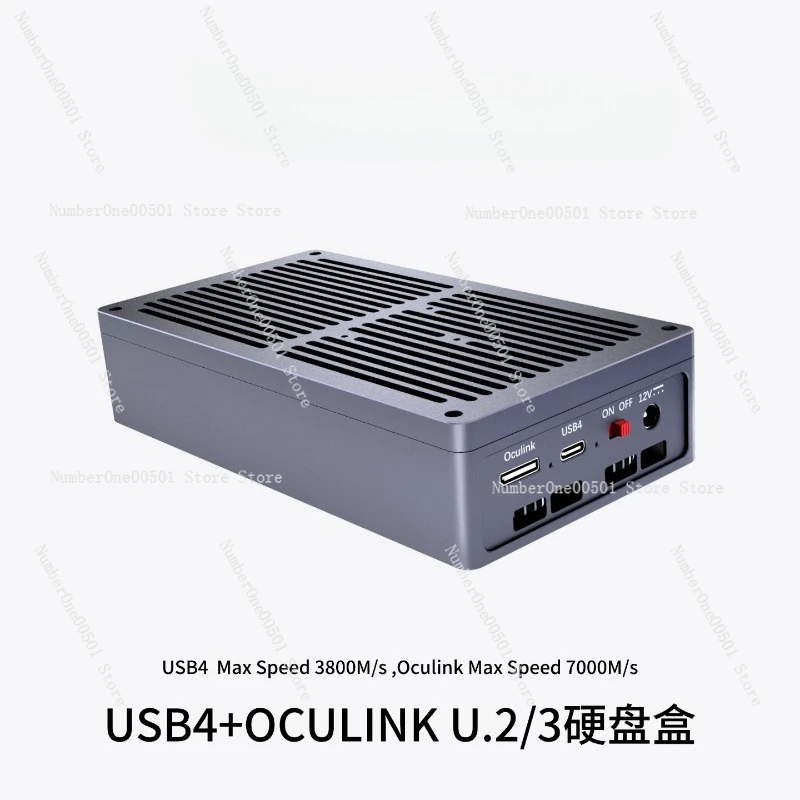 

USB4+OCuLink U.2/U.3 Корпус SSD Enterprise с батареей V-Mount — совместимость с Thunderbolt 3/4/5