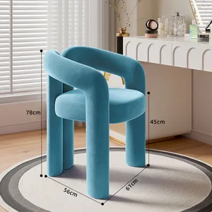 Richome Feces Dressing Makeup Modern Simplicity Fourth Domestic Use Light Luxury Denry Simplicity Sofa Room 8 Main sales armchair for living room - №3