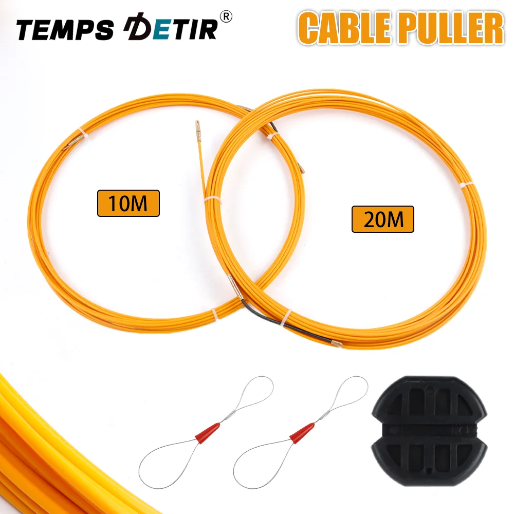3mm Fiberglass Cable Puller, 10m/20m Conduit/Wall Puller, Cable Guide, Electrician's Cable Puller, Wiring Device