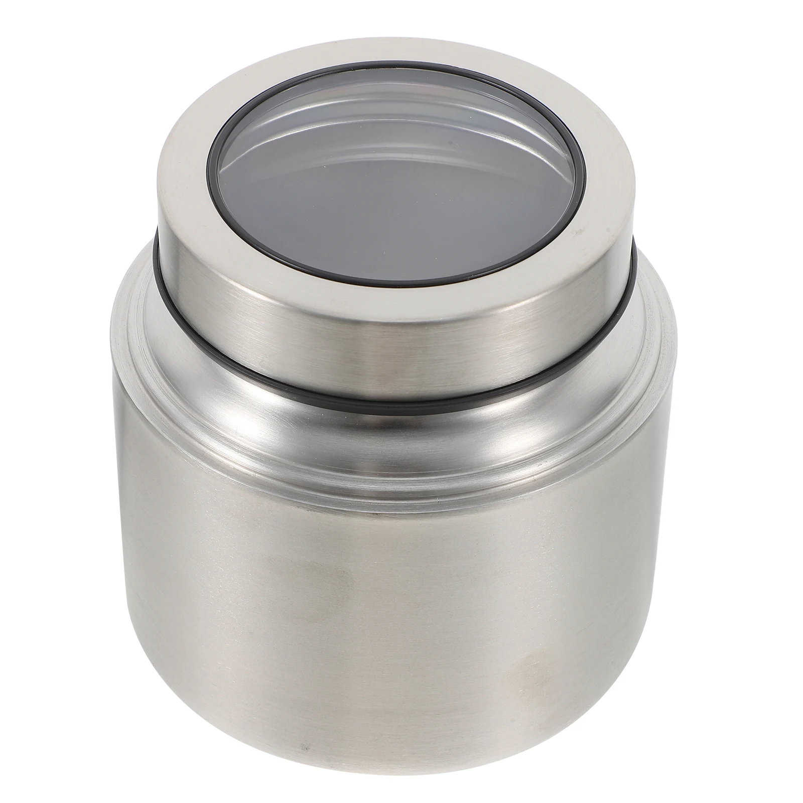 

Stainless Steel Tea Airtight Sealed Jar for Loose Tea Coffee Beans 304 Material Transparent Kitchen Canisters Storage