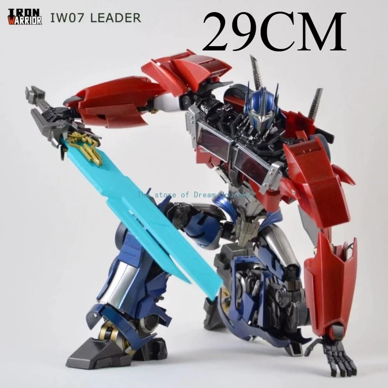 

New spot WARRIOR Leader's Certificate IW07 Optimus Prime M-pillar 2.0 version DLX proportional joint movable OP model 29cm