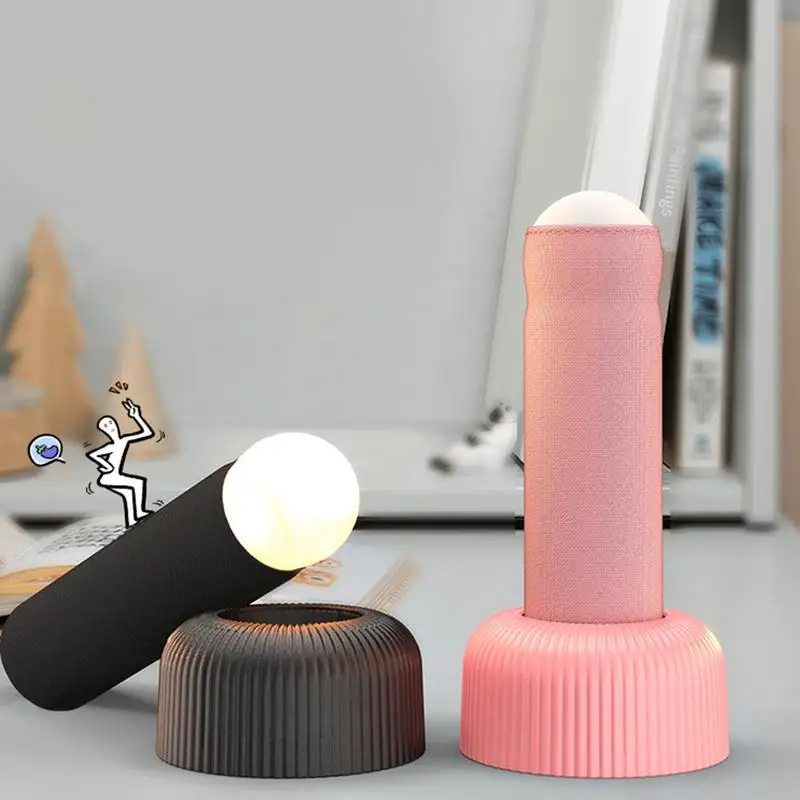 Funny Night Light Rechargeable Hand Pull Column Shape Night Light 1200mAh Eye Protection Night Light Desk Table Lamp for Bedroom