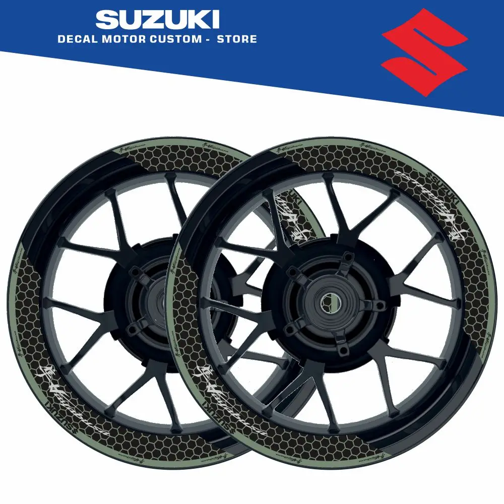 สติ๊กเกอร์ติดขอบล้อรถมอเตอร์ไซค์ ลายสะท้อนแสง โลโก้ยาง ชุดอุปกรณ์ตกแต่งรถมอเตอร์ไซค์ สำหรับ SUZUKI hayabusa 1999-2025