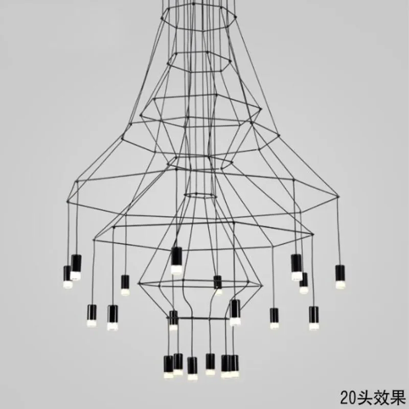 

Wireflow Hexagonal Pendant light Post-modern geometric pendant light Creative simple lights Living Room Dining Room lounge light