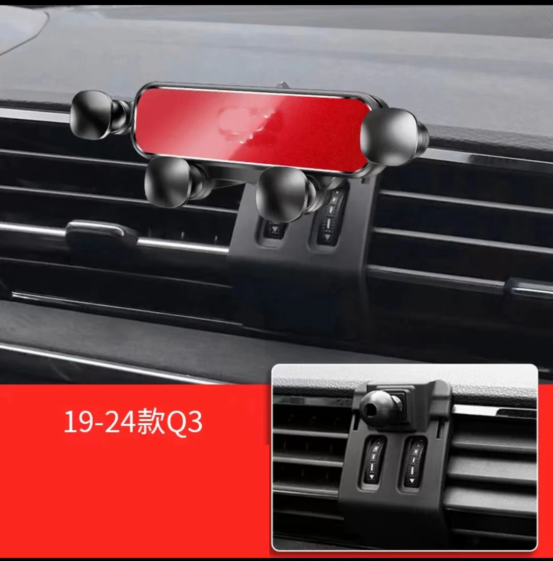 Car Phone Holder FOR Audi Audi Q3 2024 2023 2022 2021 2020 2019 Car Styling Bracket Rotatable Support Mobile Accessories