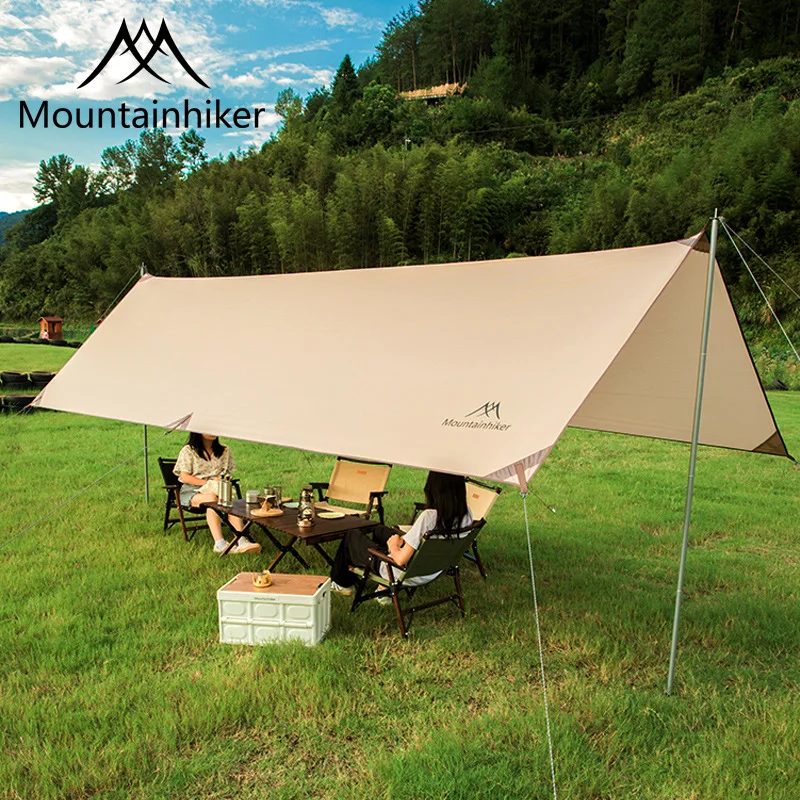 

Portable Camping Outdoor Tarp Tent Oxfrod Cloth Canopy Sunscreen and Rainproof Shade Ultra-light Picnic Camping Equipment