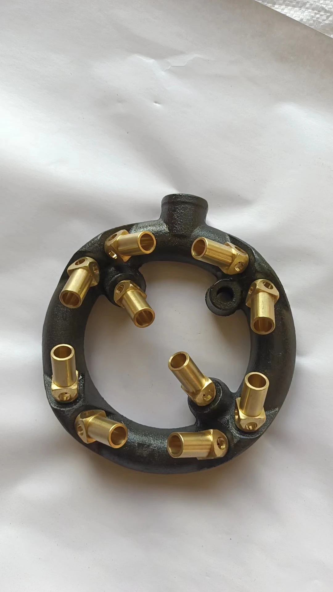 Cast Iron Gas Jet Tips Burner for Kitchen Cooking, Propane with Brass Orifice Lpg and Lng, 10 Nozzles, Super Quality