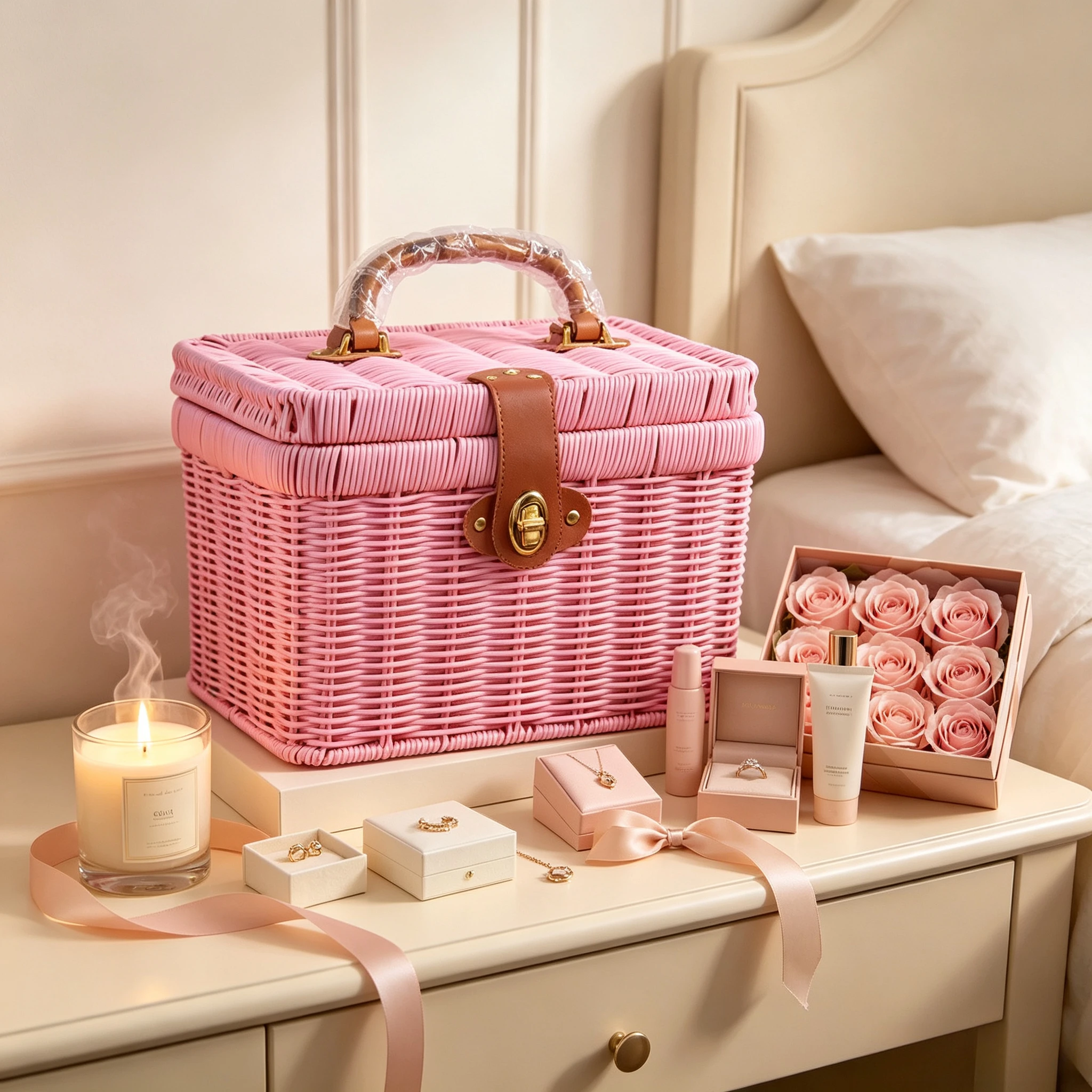 Panier cadeau en rotin tressé - Wedding Hampers avis et prix