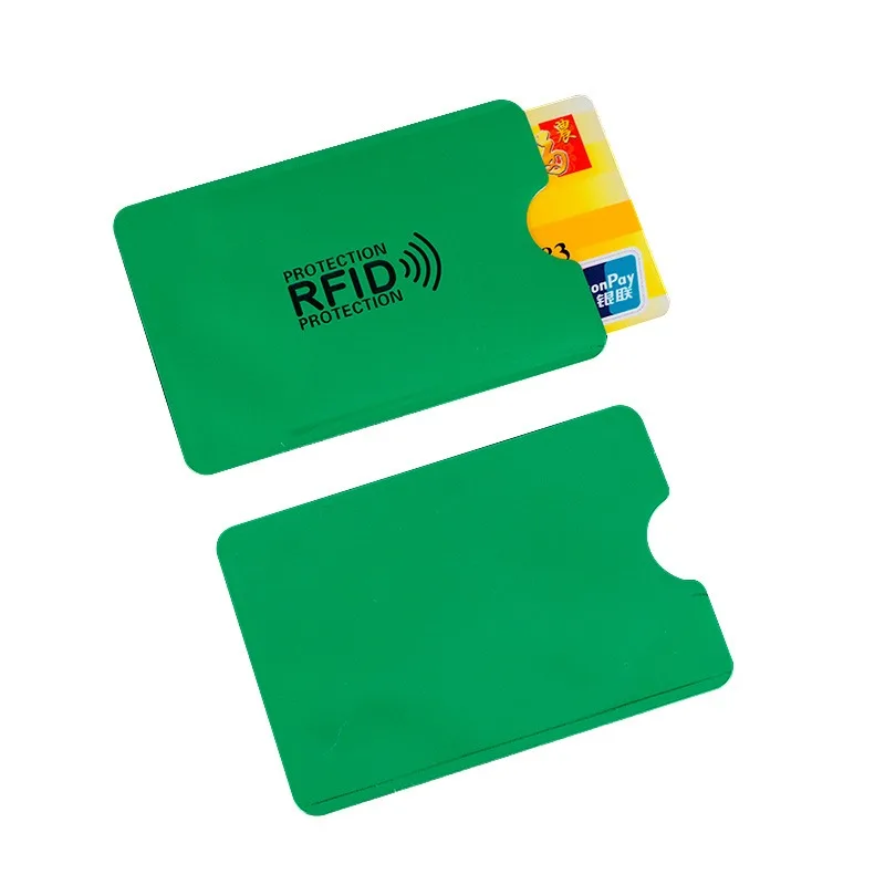 Porte-cartes en aluminium anti-numérisation, porte-cartes, portefeuille, protecteur de carte de crédit, RFID, anti-démagnétisation, 1 pièce