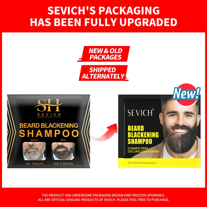 5-20PCS Natural Hair Dye Black Beard Shampoo Beard Paint Men Beard Coloring Dye 5 Minutes Temporary Blackening Moustache Shampoo