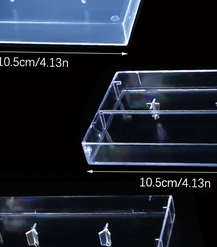 1Pc Cassette Tape Transparent Storage Box Audio Magnetic Recording Blank Tape Case Dustproof Box