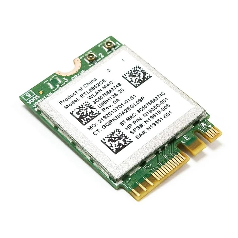 

H37F RTL8852CE Беспроводная карта Wi -Fi Адаптер 5.2 Беспроводная сеть 2,4/5/6 ГГц 5400 Мбит/с.