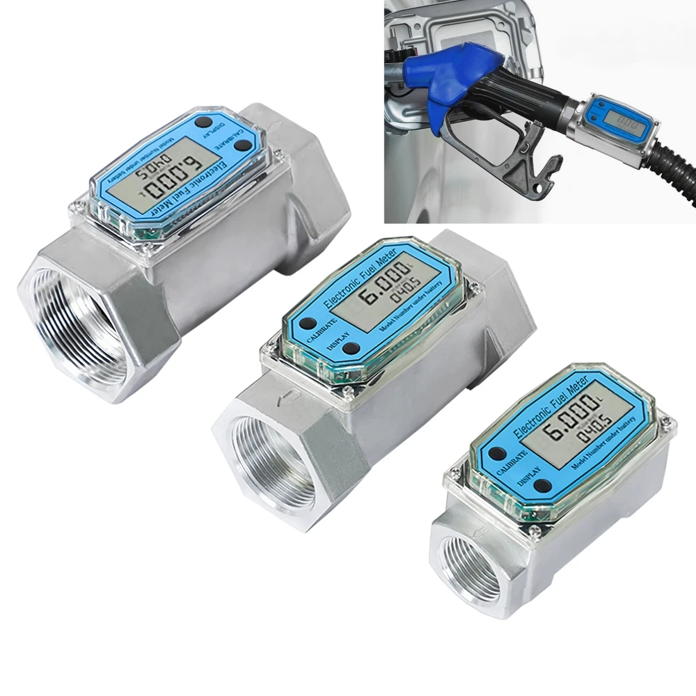 

Electronic Digital Turbine Liquid Flow Meter Meter PCB Electronic Flow Indicator Gasoline Kerosene Methanol Water Sensor