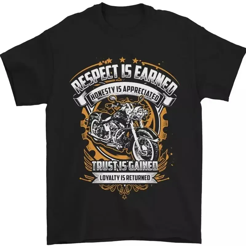 Le respect est mérité - T-shirt pour motards et cyclistes