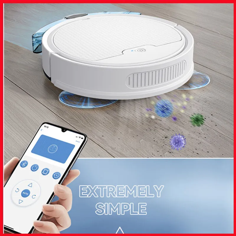 Lazy APP Remote Control Smart Sweeping Robot 3 In 1 Automatic Anti-drop Super Quiet Vacuumer Household Cleaning Sweeper