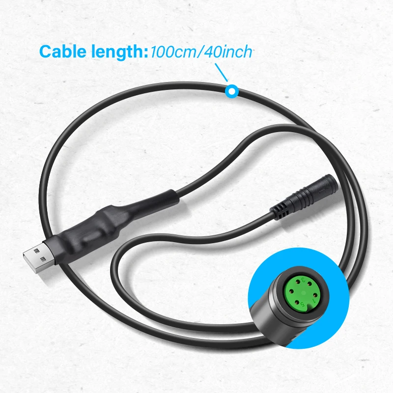 EBike USB Programming Cable for 8fun / Bafang BBS01 BBS02 BBS03 BBSHD Mid Drive / Center Electric Bike Motor Programmed Cable