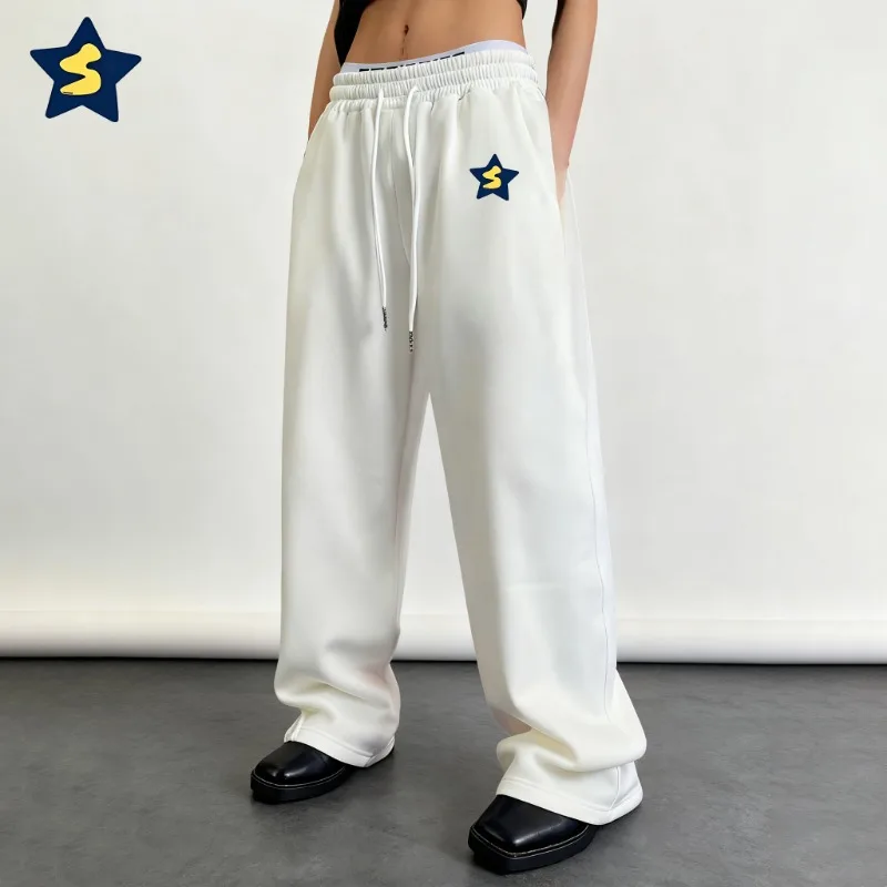 

2026 New Star Print Casual Fashion Wide-Leg Pants Unisex Couple Style Loose Straight-Leg Cut Comfortable and Effortless to Wear