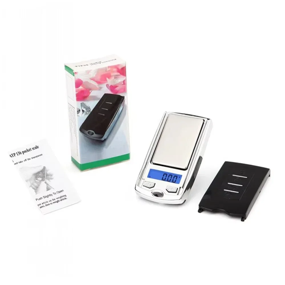1PC Portable Mini Digital Pocket Scales 200g 0.01g for Gold Sterling Jewelry Gram Balance Weight Car Key Electronic Scales