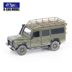 JKM 1/32 Diecast Model Car Miniature Defender Muddy Version Metal Vehicle Classic Off-road SUV for Children Collected Gift