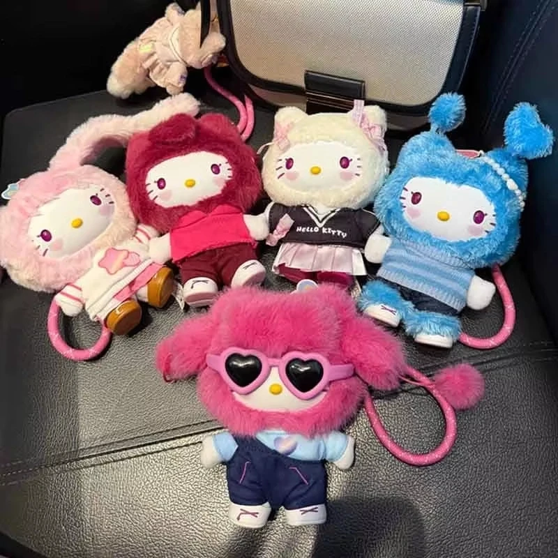 

Аутентичная серия Hello Kitty Popstar, виниловые плюшевые куклы-сюрприз, слепая коробка, подвеска, загадочная подарочная коробка, подарок на день рождения для девочек