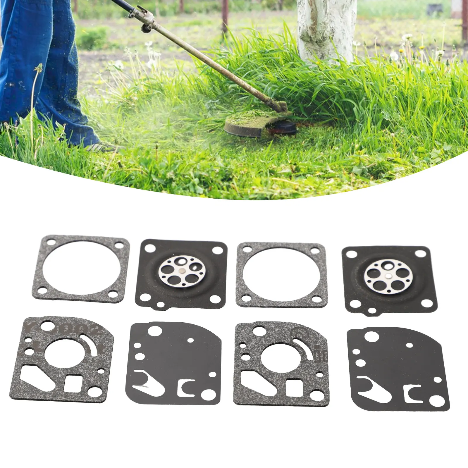 

2Sets Carburetor Diaphragm Repair Kit For Ruixing Carbs For Homelite RX-1 Trimmers Blowers Chainsaw Carburetor Repair Tool Kit