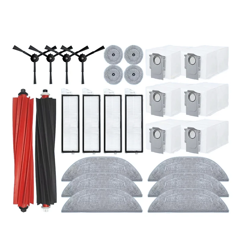 A50Q-For Roborock S8 Maxv Ultra Robot Vacuum Replacement Parts Main Side Brush Mop Cloths HEPA Filter Dust Bag Accessories