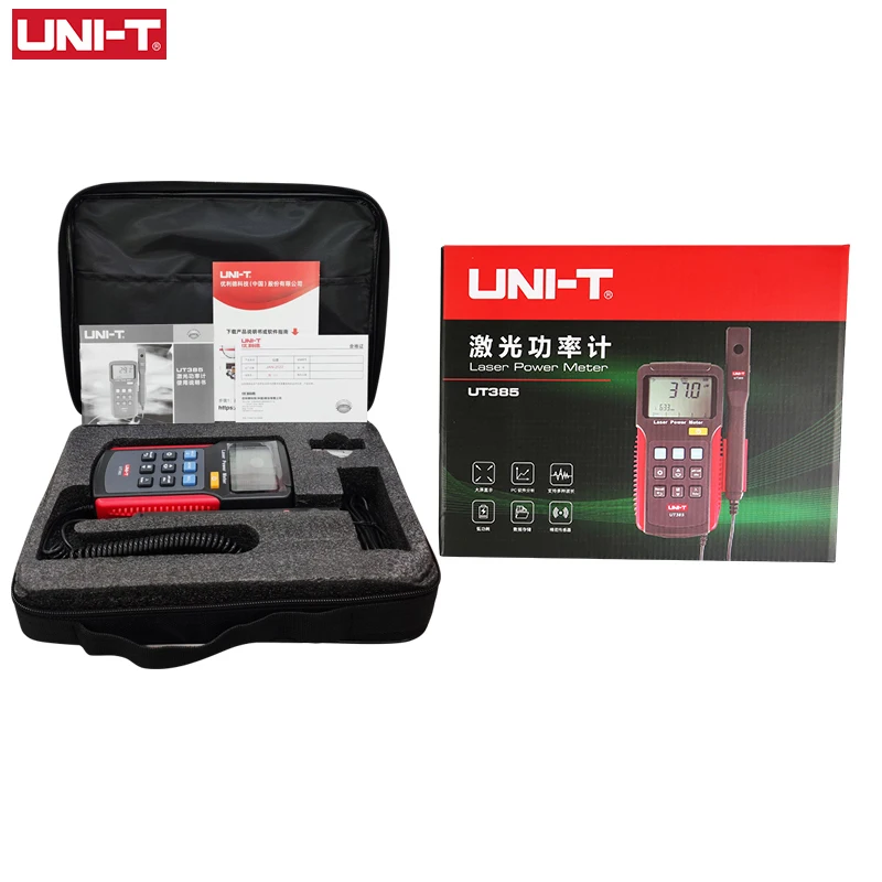 UNI-T Laser Power Meter UT385 Power Analyzer Data Logger Laser Sensor Precision Power Measurement